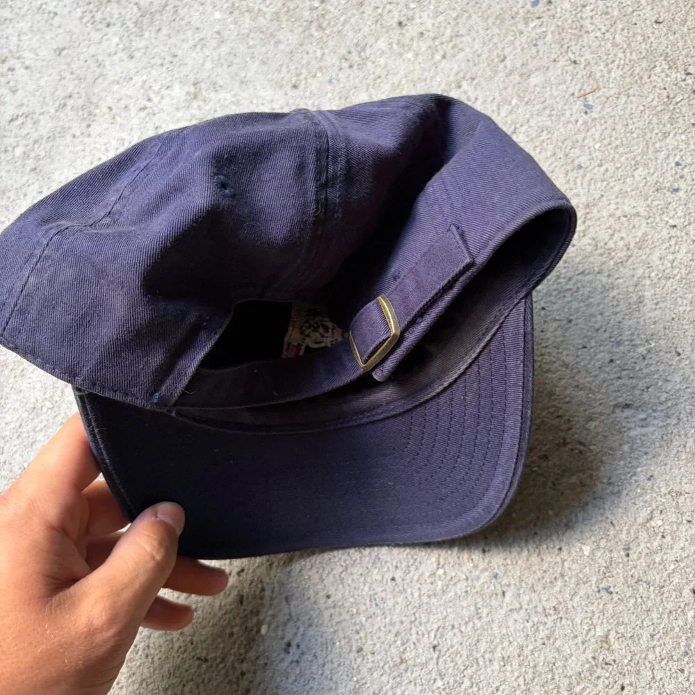 Vintage Reebok New England Patriots Hat Pat Patriot Navy Blue Strapback Dad Cap